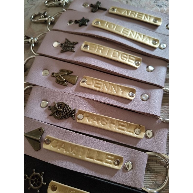 Personalized Keychain Handstamped With Nameplate | Shopee Philippines