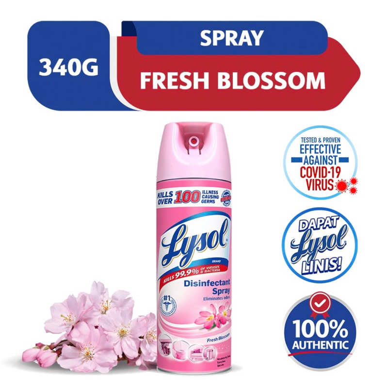 Lysol Disinfectant Spray Fresh Blossoms Scent 340g Shopee Philippines 9017