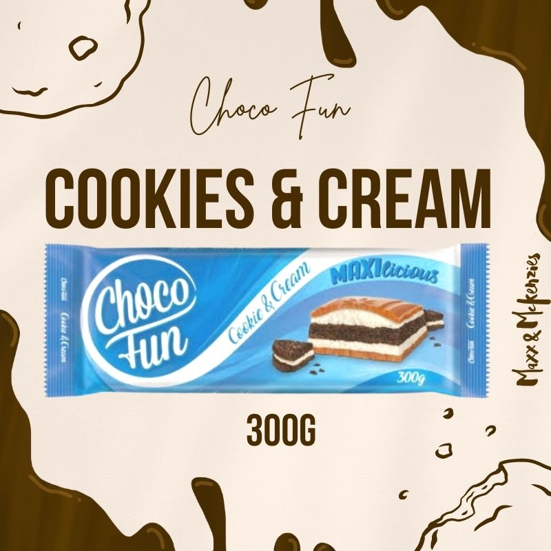 Ludwig's Choco Fun Cookies & Cream Chocolate Bar | Shopee Philippines