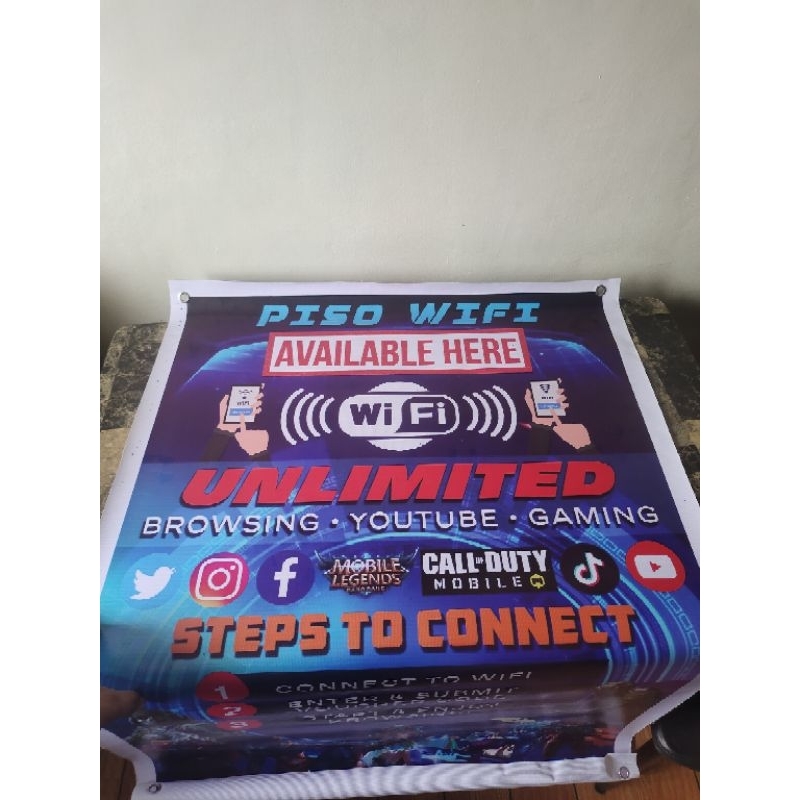 Piso Wifi Tarpaulin Layout Yellow And Blue Theme vrogue.co