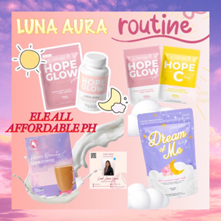 ‼️ORIGINAL‼️LUNA AURA Hope Glow , Hope Beauty Lean Coffee , and Super Mini With Oral Sunblock