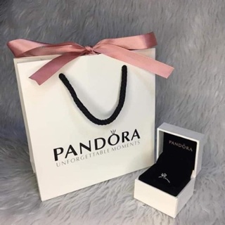 Pandora Promise Ring with box and paper bag