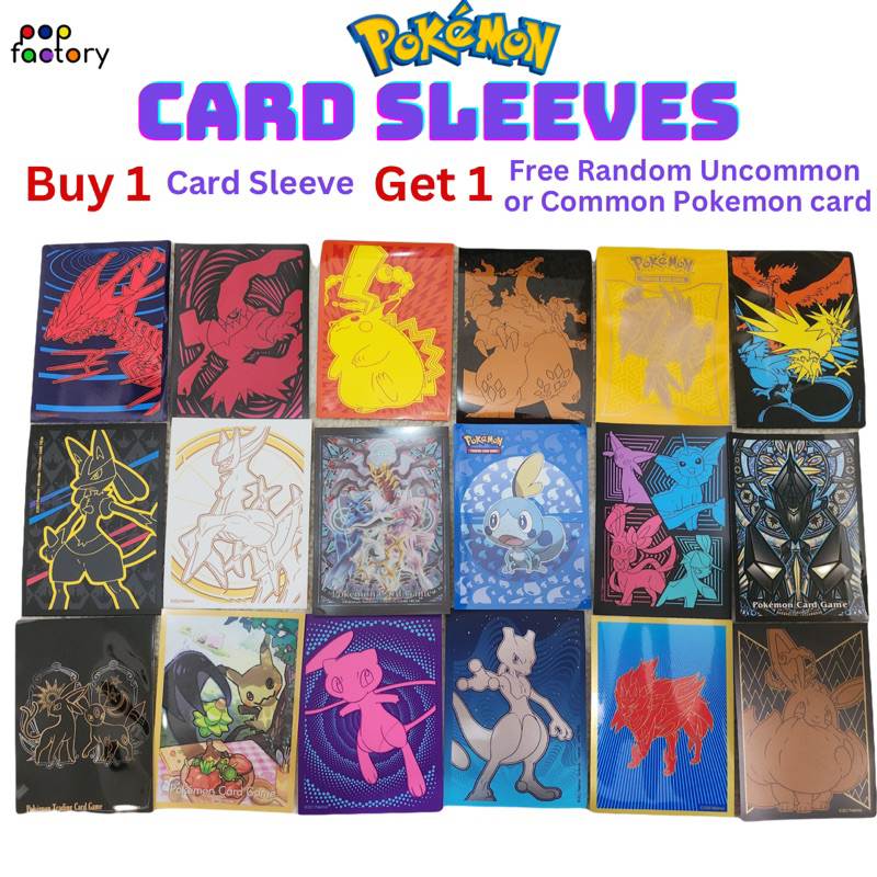 Buy 1 Take 1 (Buy 1pc Card Sleeve Take 1 RANDOM UC/C Pokemon Card