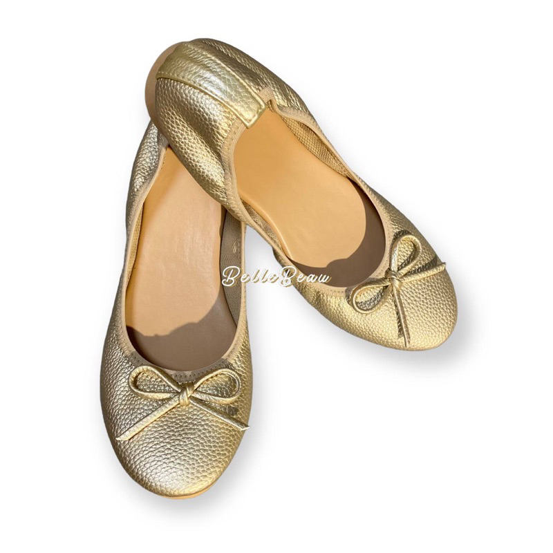 Adeline Ribbon Ballet Flats Embossed Collection Marikina Made Shoes in