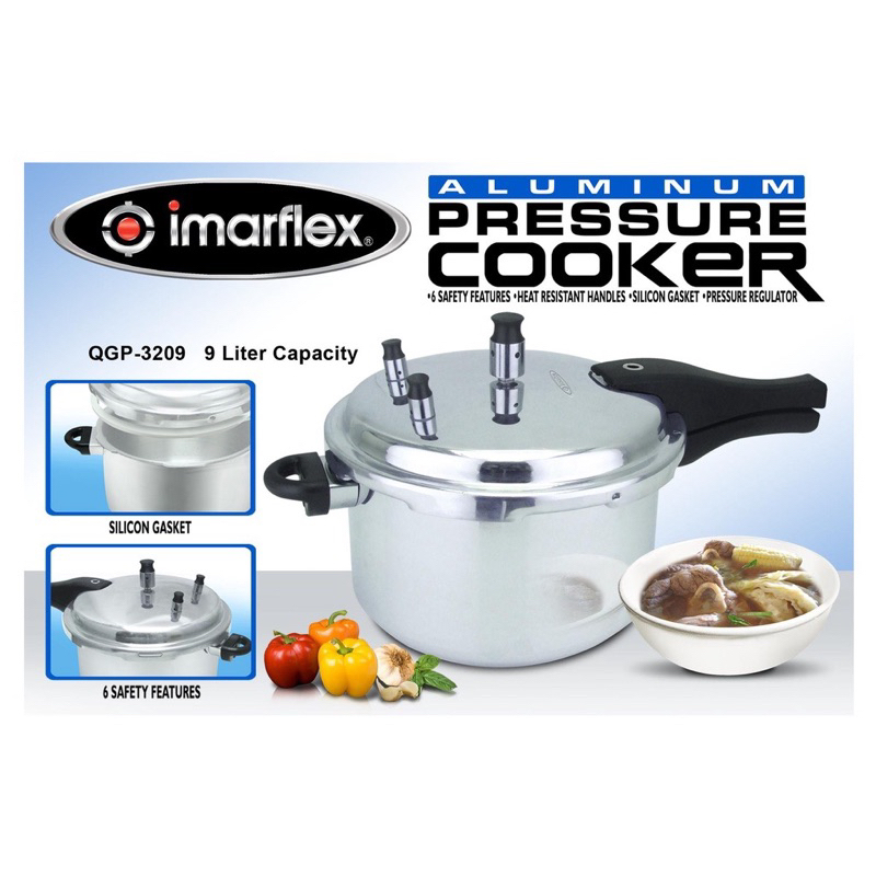 Imarflex Aluminum Pressure Cooker 9 liters QGP3209 Shopee Philippines