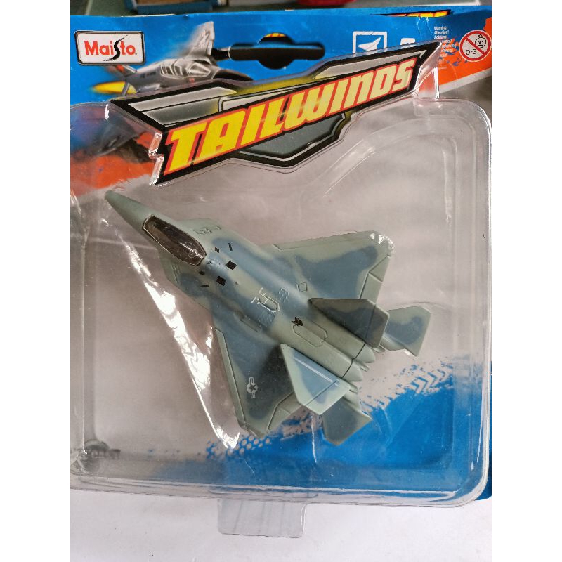 Maisto Tailwinds F-22 Raptor Fighter Jet Diecast Brand New Unopened ...