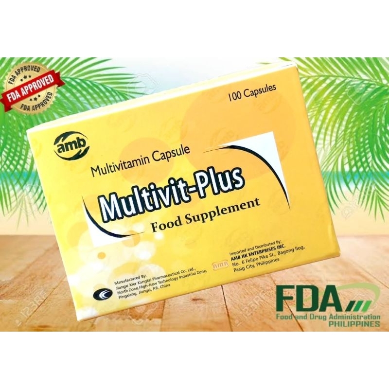 MULTIVIT - PLUS (Multivitamins Capsules) 100 Capsules | Shopee Philippines