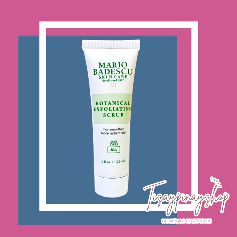 Authentic Mario Badescu Exfoliating Scrub (14ml and 29ml) Shopee