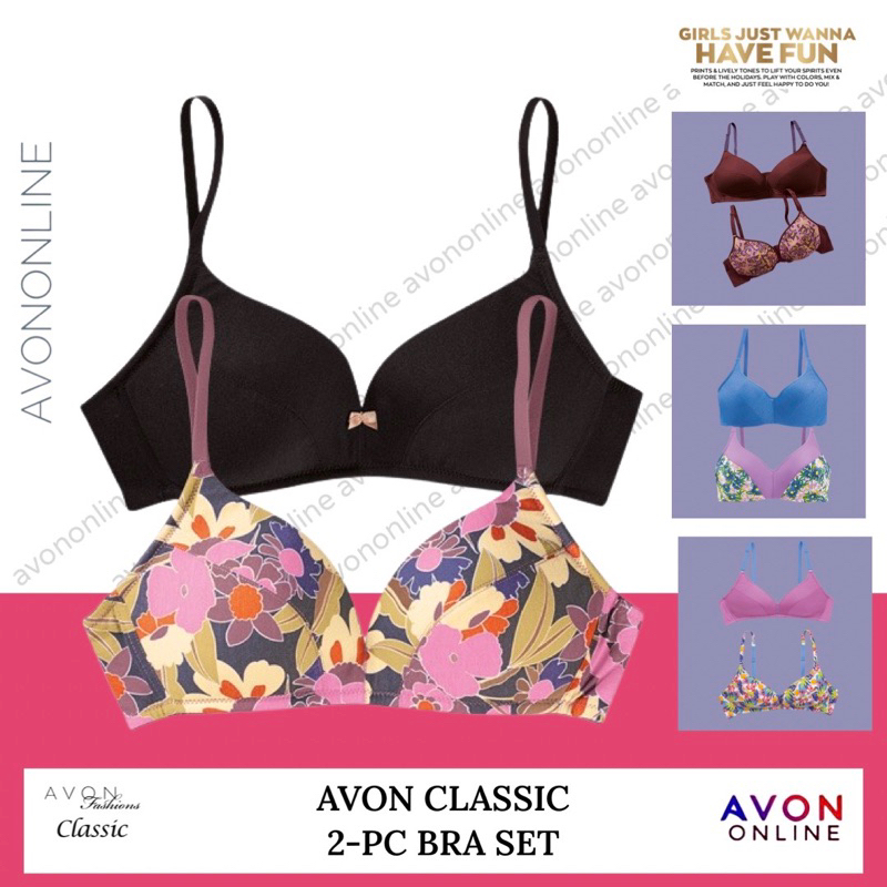 AVON Carol Non-Wire 2-Pc Bra Set ( Alora, Alanna, Quinn) | Shopee