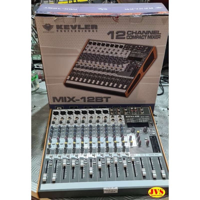 Kevler MIX12BT 12 channel Compact Mixer with DSP Effects Shopee