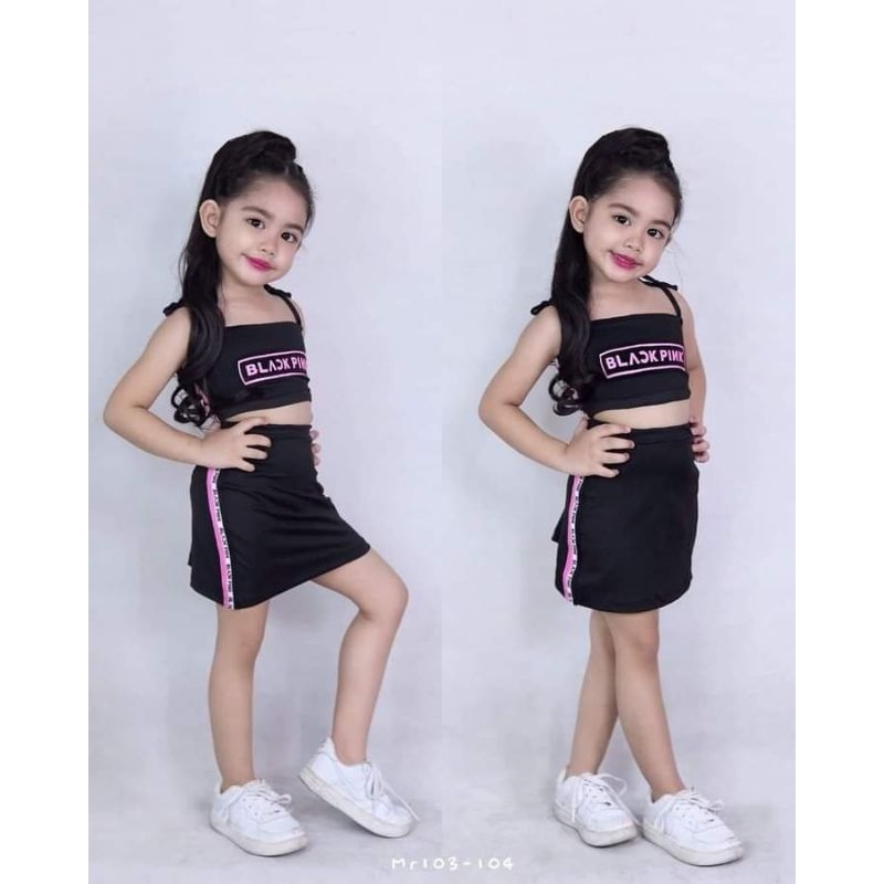 Annie Terno Skirt or Jogger Pants for Kids Black Pink Best Seller