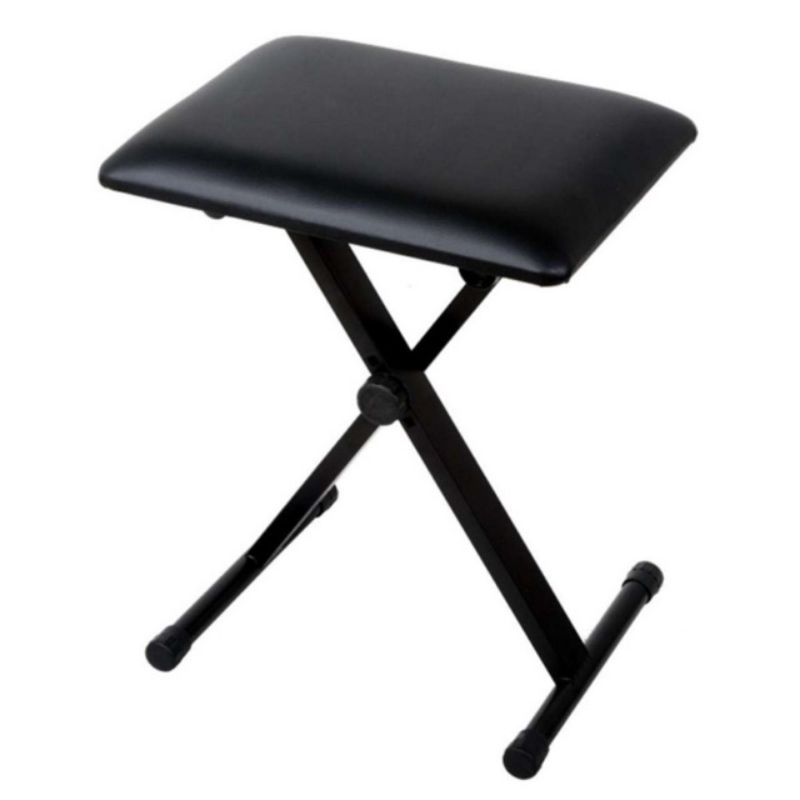 Music keyboard piano bench chair stool adjustable metal rack high