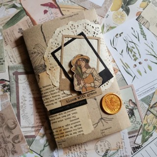 Mini Forest Journal Kit Bundle | 180+ Inclusions | Botanical Floral Vintage BuJo Junk Aesthetics
