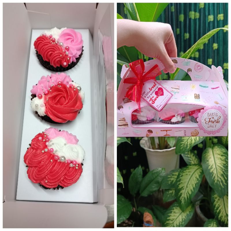 valentine cupcake box by 3s and 2s Shopee Philippines