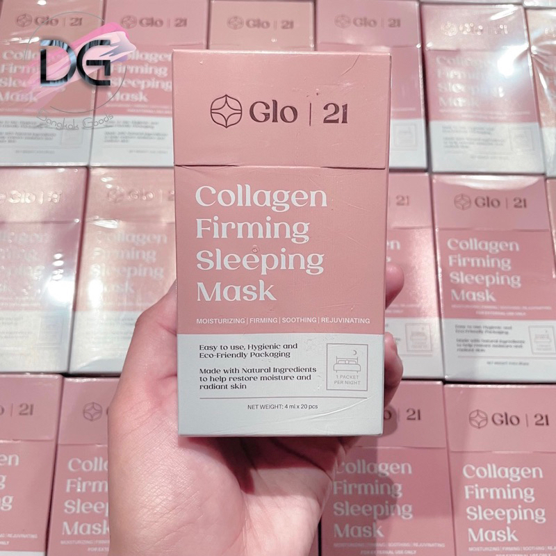 Glo21 Collagen Firming Sleeping Mask (20 sachets) Moisturizing Firming