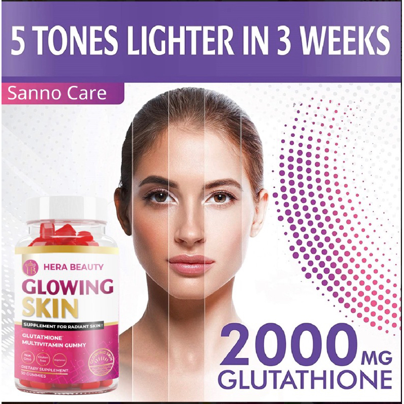 Hera Beauty Glowing Skin Glutathione Multivitamin Gummies Shopee