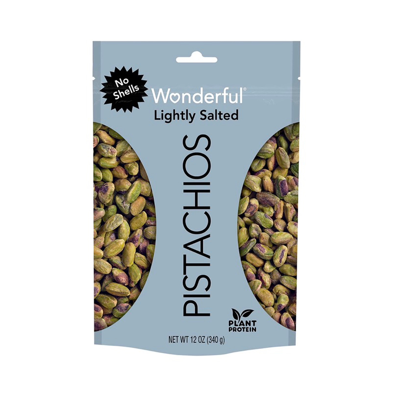 Wonderful Pistachios, Roasted and Lightly Salted Nuts, 12oz 340 grams ...