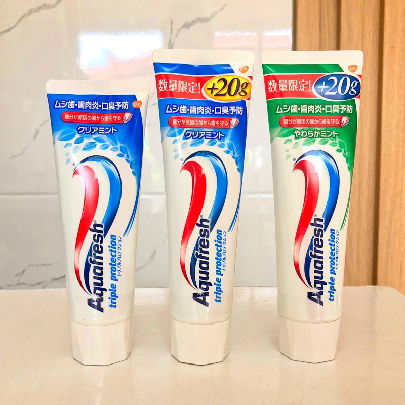 Aquafresh Toothpaste Clear Mint & Soft Mint with Triple Protection 140g