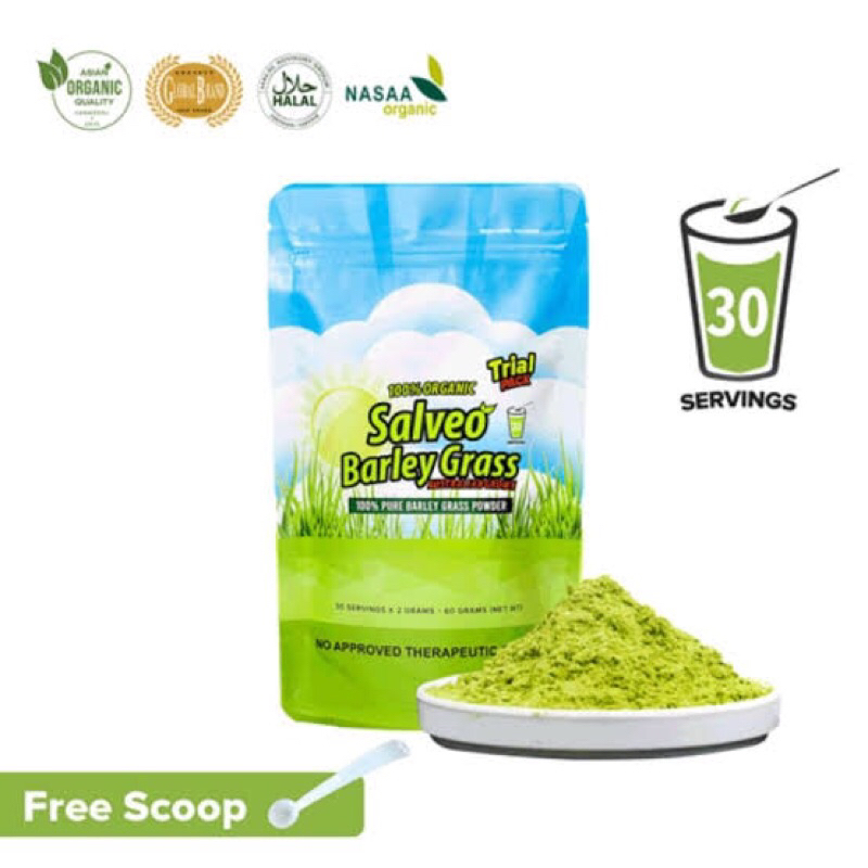 SALVEO BARLEY GRASS TRIAL PACK 60g Shopee Philippines