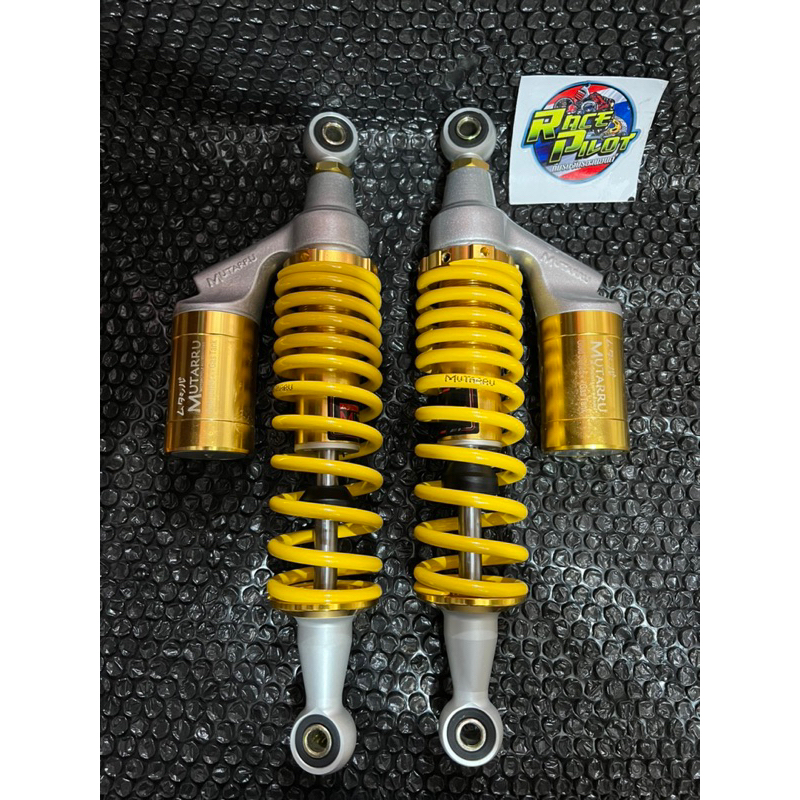 MUTARRU SHOCK WITH TANK GOLD SERIES 335MM WAVE/XRM BLACK | Shopee ...