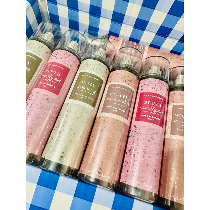 Bath and Body Works Wrapped in Vanilla, Blush Cardigan, Cozy Evening