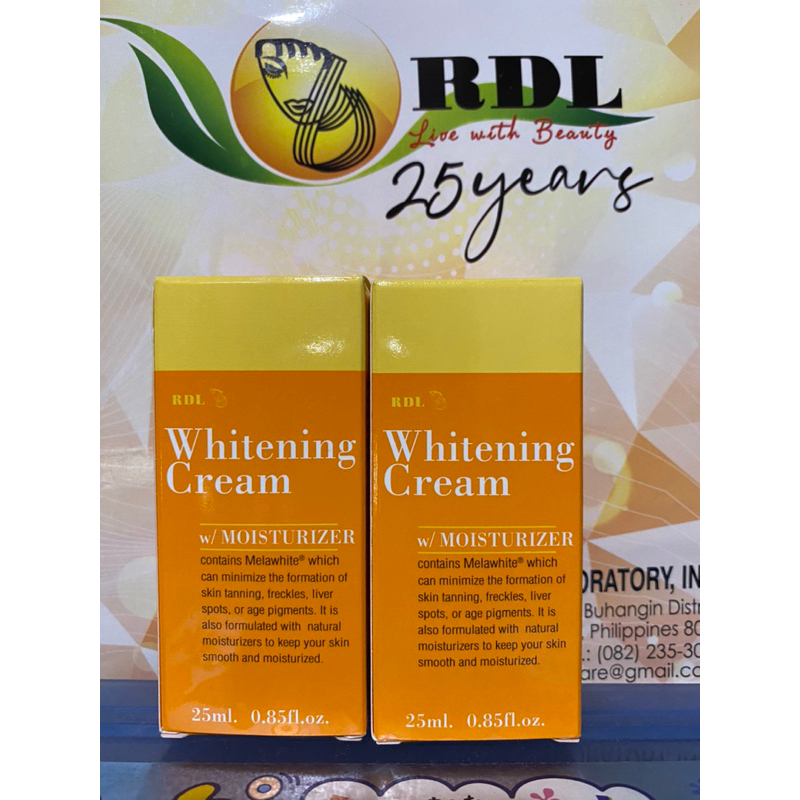 RDL WHITENING CREAM W/ MOISTURIZER 25ML Shopee Philippines