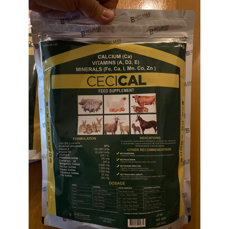 Cecical Powder 1Kg [Feed Supplement] — EXP. 2025 (NEW PACKAGING)