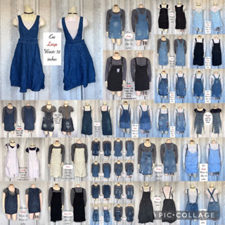 Pre-loved ladiesDenim jumperskirt/dress size:large