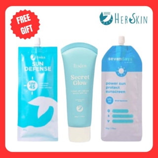 Her Skin Sun Defense 50g SPF45| Sevendays Sun Protection 50g| Tone Up Cream 50g By Kath Melendez