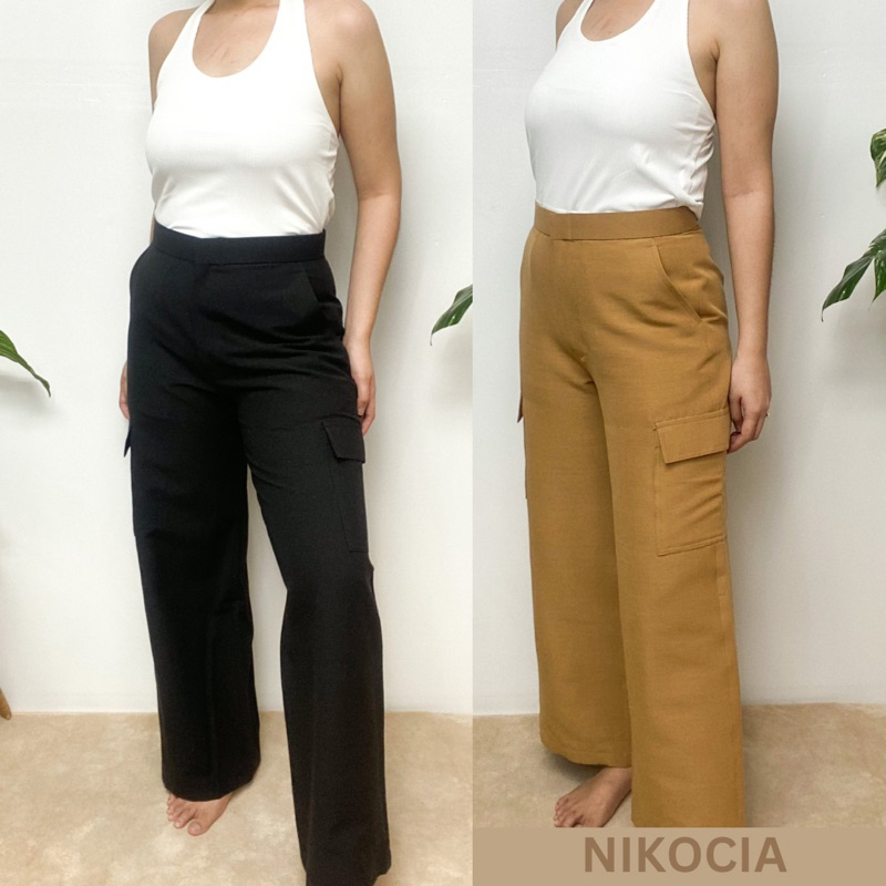 Nikocia Cargo Pants (regular and plus size) | Shopee Philippines
