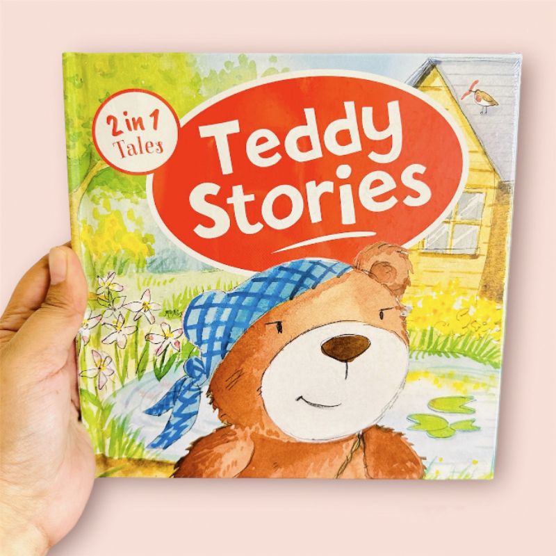 2 in 1 Tales Stories board book for toddlers Teddy stories Fairy stories and adventure stories