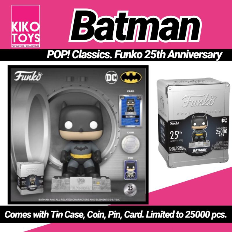 Batman POP! Classics Funko 25th Anniversary | Shopee Philippines