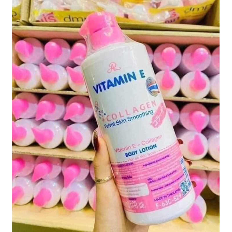 Authentic Ar Vitamin E Collagen Lotion 600ml Freebies Shopee Philippines 1206