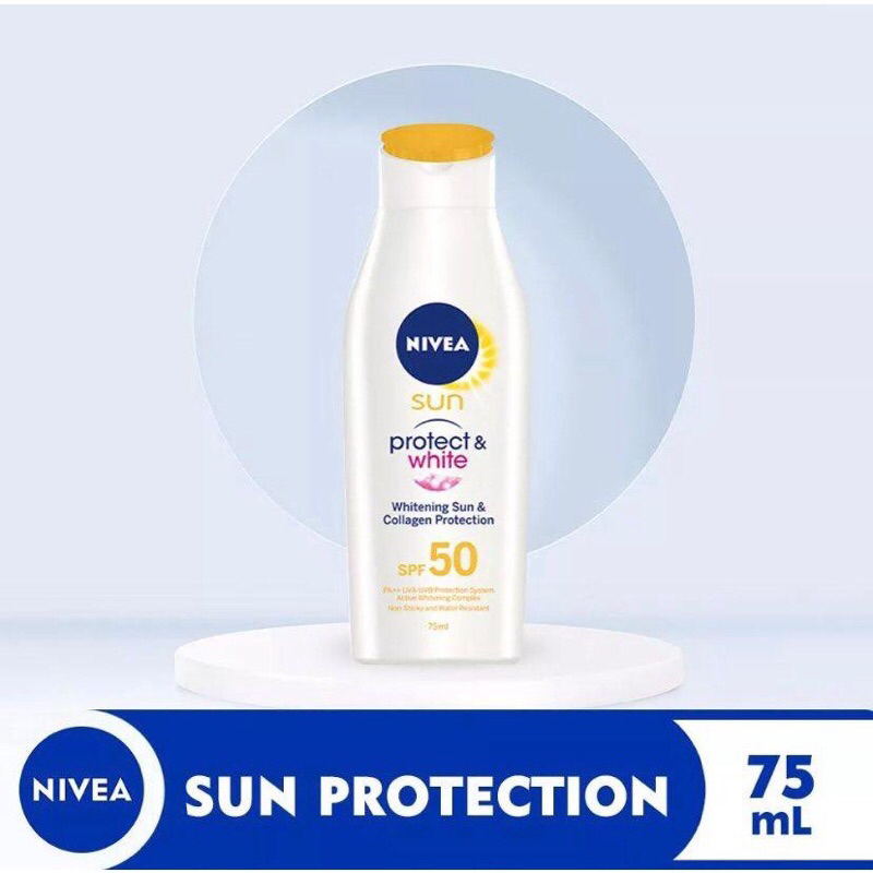 NIVEA SUN PROTECT & WHITE Whitening Sun & Collagen Protection Lotion ...