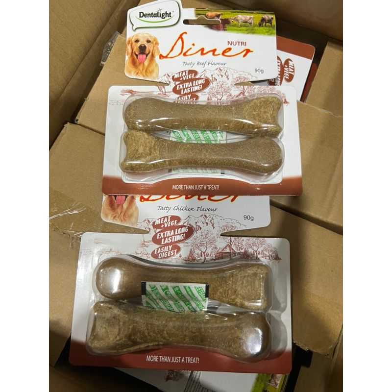 Dentalight Nutri Diner 4.5" Dental Dog Treats 90 Grams Beef / Chicken