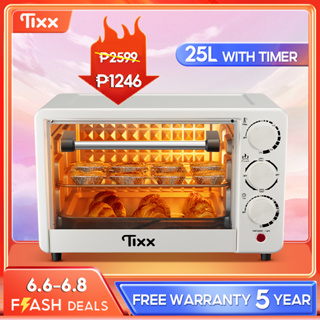 Tixx 25L Oven For Baking Multipurpose Household Kitchen Knob Air Fryer Microwave Toaster 15L 25L