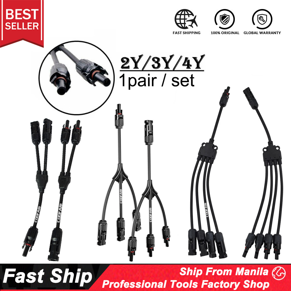 Cable Connector MC4 Branch Y Adapter Connectors M/M/F and F/F/M For Solar Panels Cable