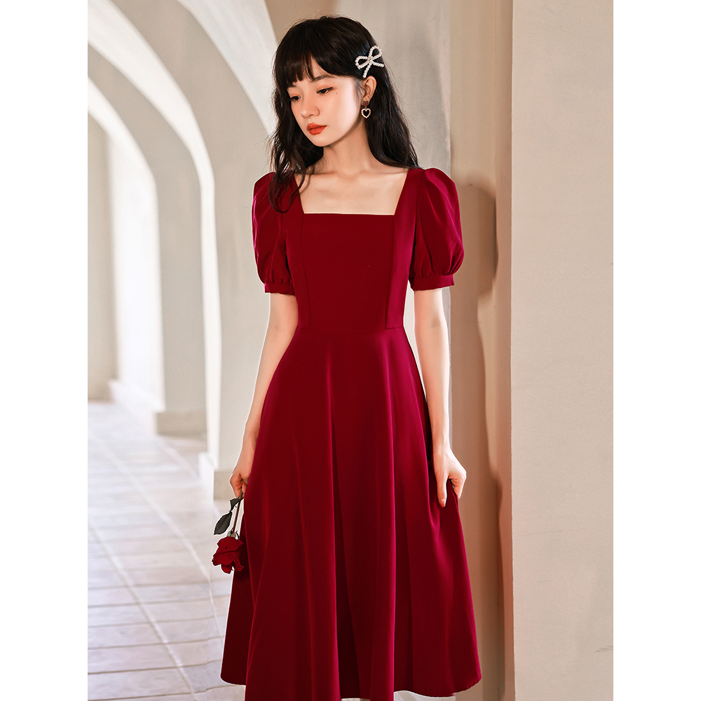 Red dress shopee sales