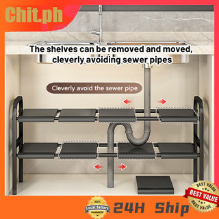 CHIT Dish Rack with Drip Plate Rotatable Drain Rack Stainless Dish ...
