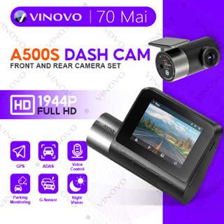 VINOVO 70 mai Smart DashCam A500S in-Built GPS Module, 2K+ 1944p QHD, IMX335 Sensor,Wi-Fi,G-Sensor