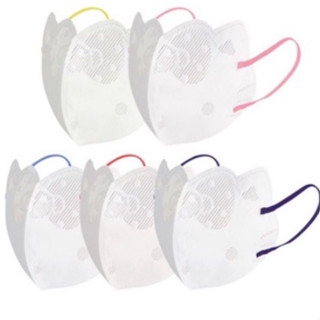 10Pcs 3D Hello Kitty Face Mask 3Ply Cartoon Cat Adult Mask Breathable Dustproof Face Mask