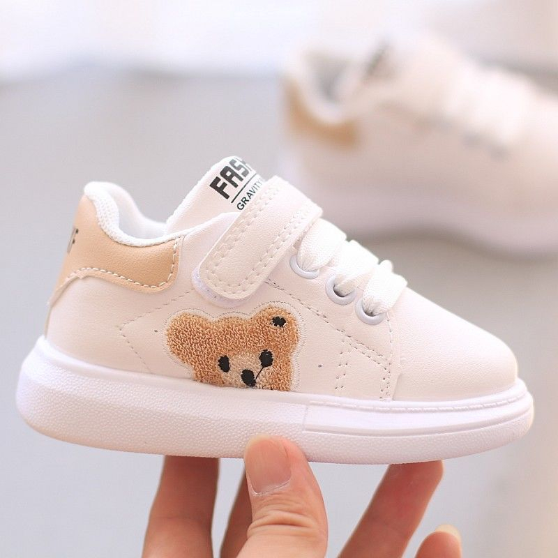 baby Kids Shoes Boys White Cartoon Design Sneakers Walking Sport Shoes - Image 7