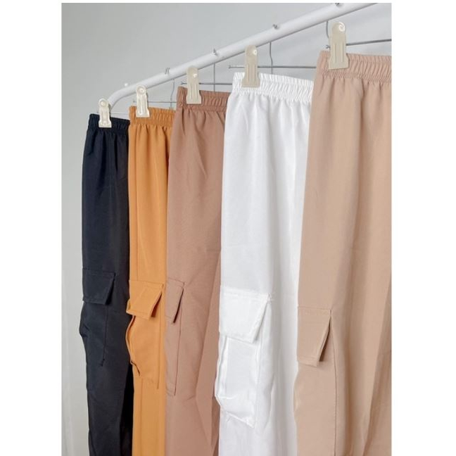 BUY 1 TAKE 1 Cargo Pants/Taslan Fabric Jogger Pants with 2 pocket Free size - Image 8