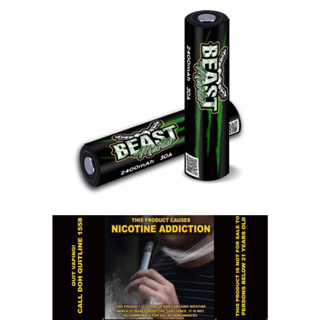 Legit BeastMaster Battery 18650 2400mAh 30A Battery (1pair=2pcs）