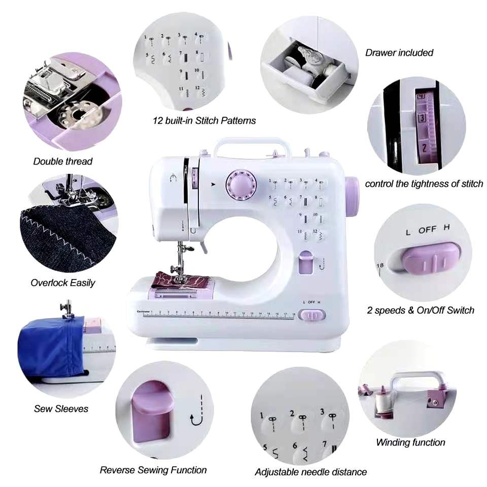 Opple Sewing Machine Portable 12 Needle Stitches Mini Multifunction Electric Household 5 Year Warran - Image 2