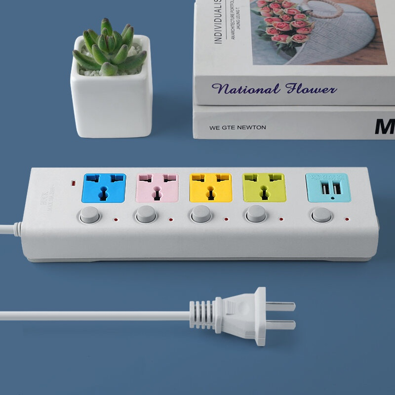 HomeAce Multi-Function Socketwith 4 Power Socket AND 2 USB Ports - Image 8