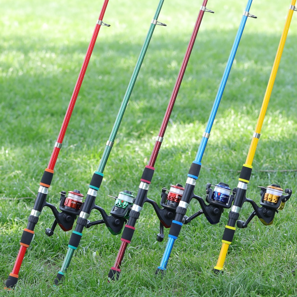 Full Set 1.8m Telescopic Fishing Rod Glass Fiber 6 Sections and Fishing Reel with Line Accessories - Image 7