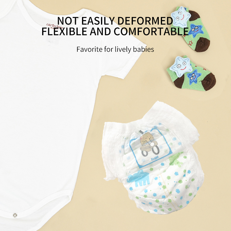 Sumikko 50 PCS  diaper for Baby Unisex Ultra thin and dry Breathable diapers Pull-up Pants — view 3