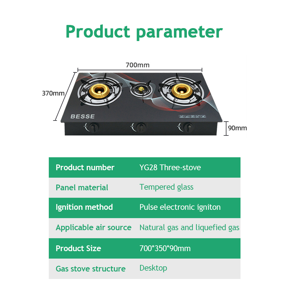 ICON Gas Stove Two Burner Infrared Gas Stove Double Standard 700X350X100mm - Image 8