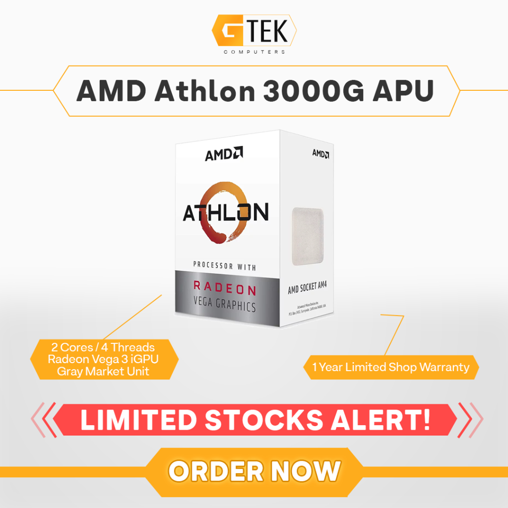 Athlon 200ge R3 3000g Shop Amd Athlon 3000g For Sale On Shopee